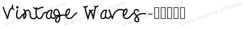 Vintage Waves字体转换